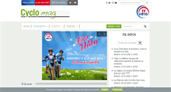 Desktop Screenshot of cyclotourisme-mag.com