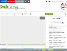 Tablet Screenshot of cyclotourisme-mag.com